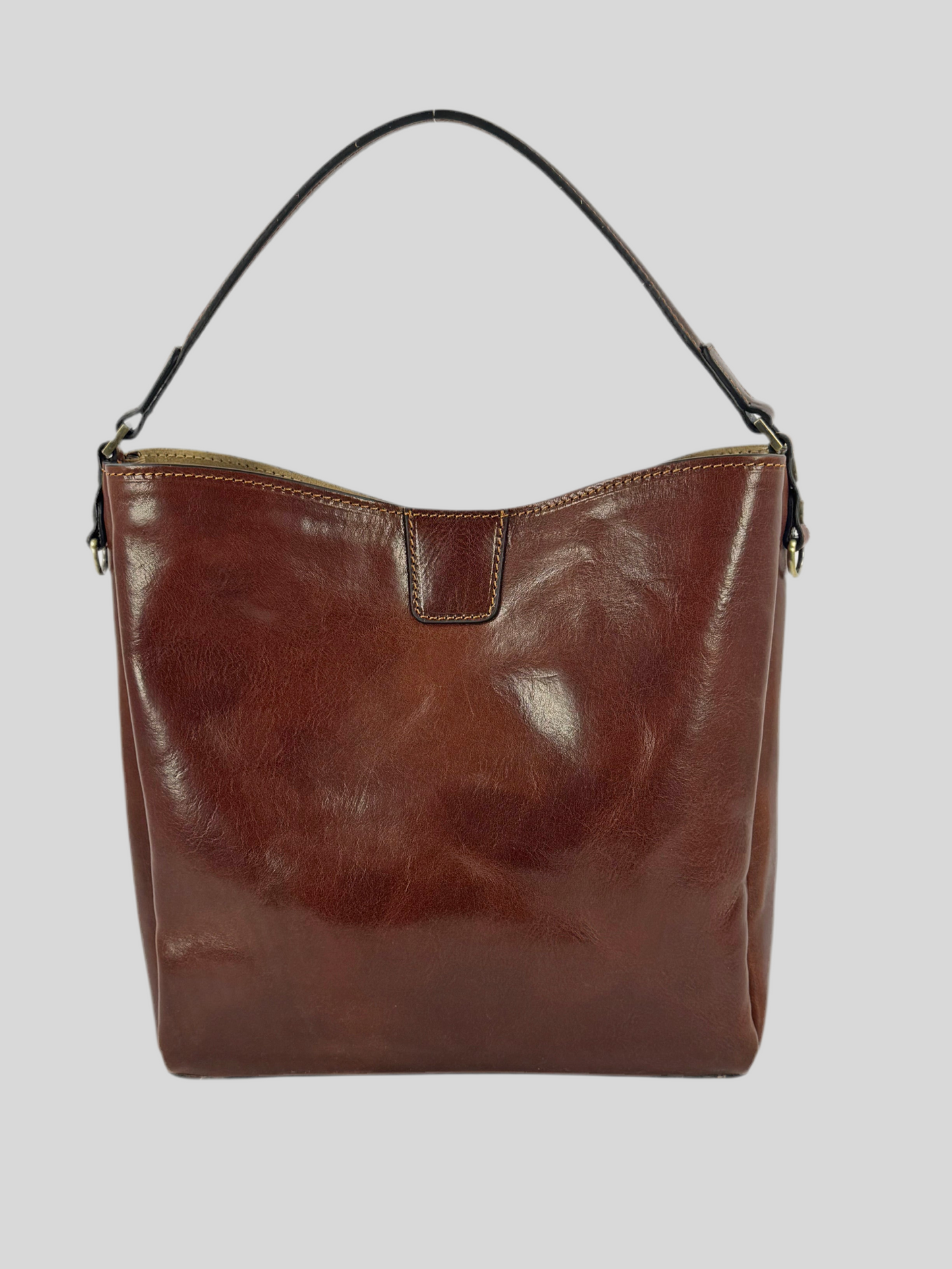 Borsa in cuoio con pochette