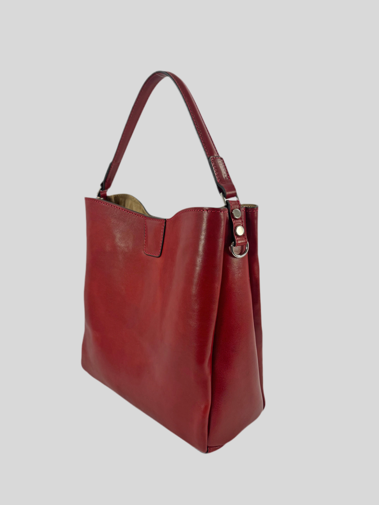 Borsa in cuoio con pochette