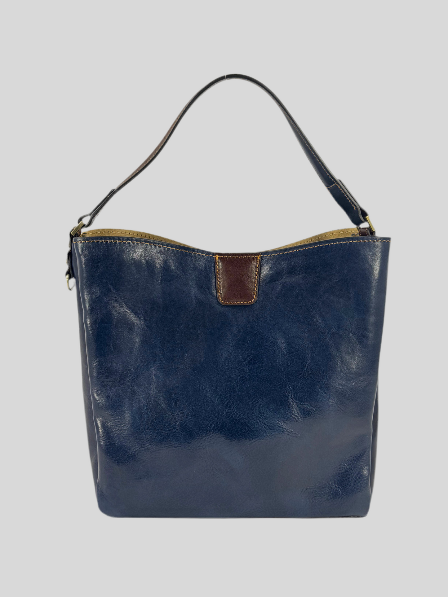 Borsa in cuoio con pochette