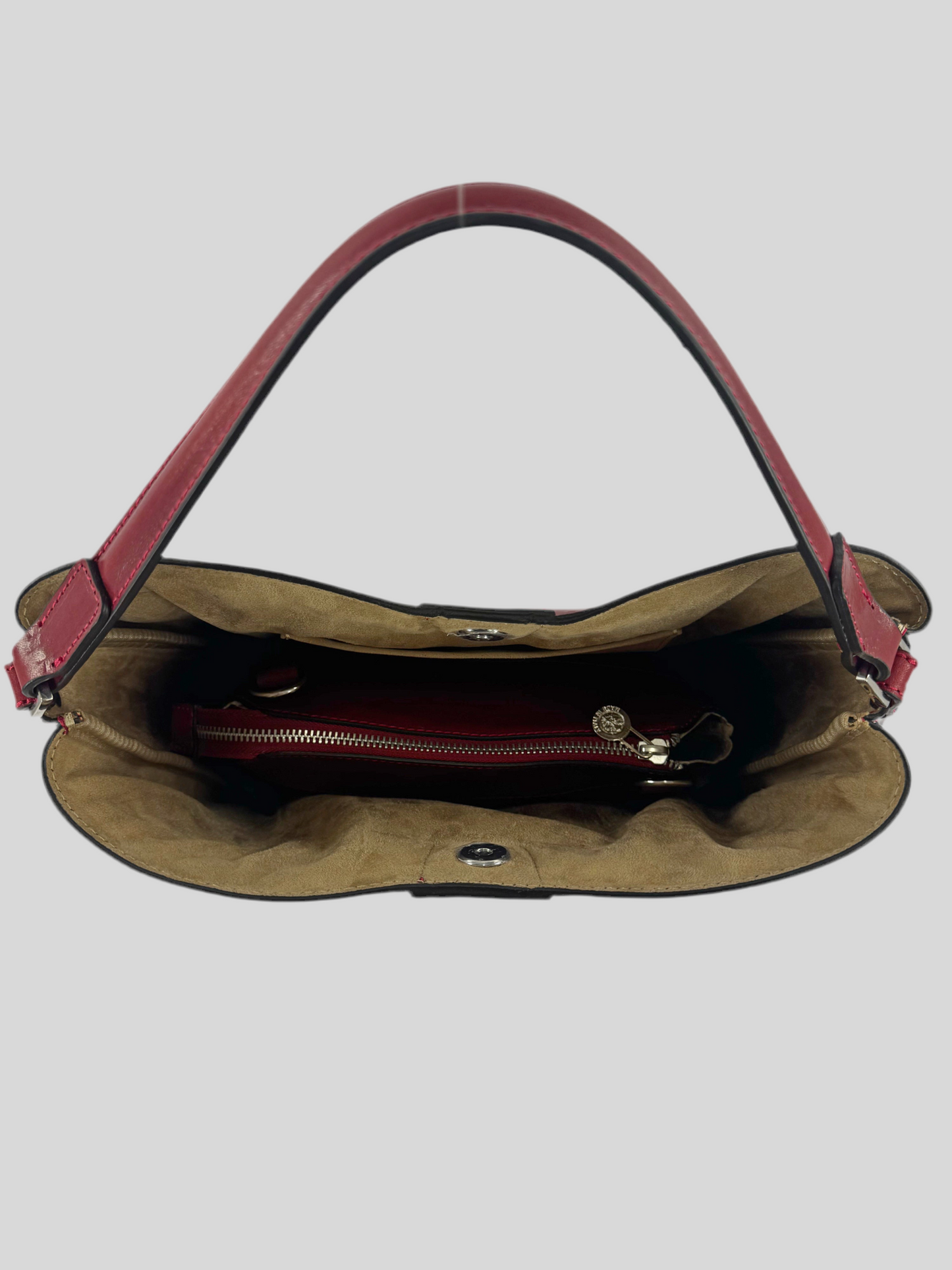 Borsa in cuoio con pochette