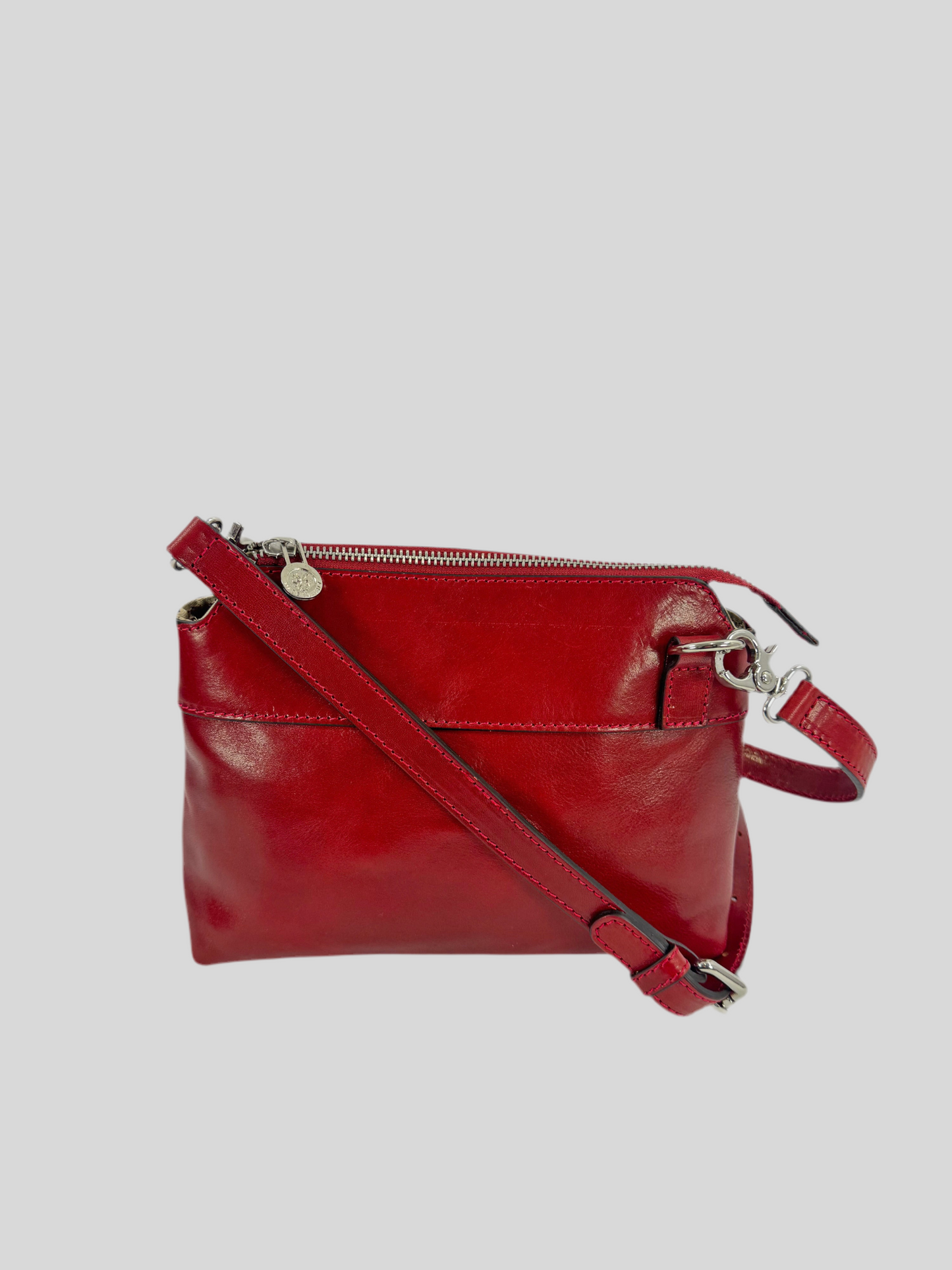 Borsa in cuoio con pochette