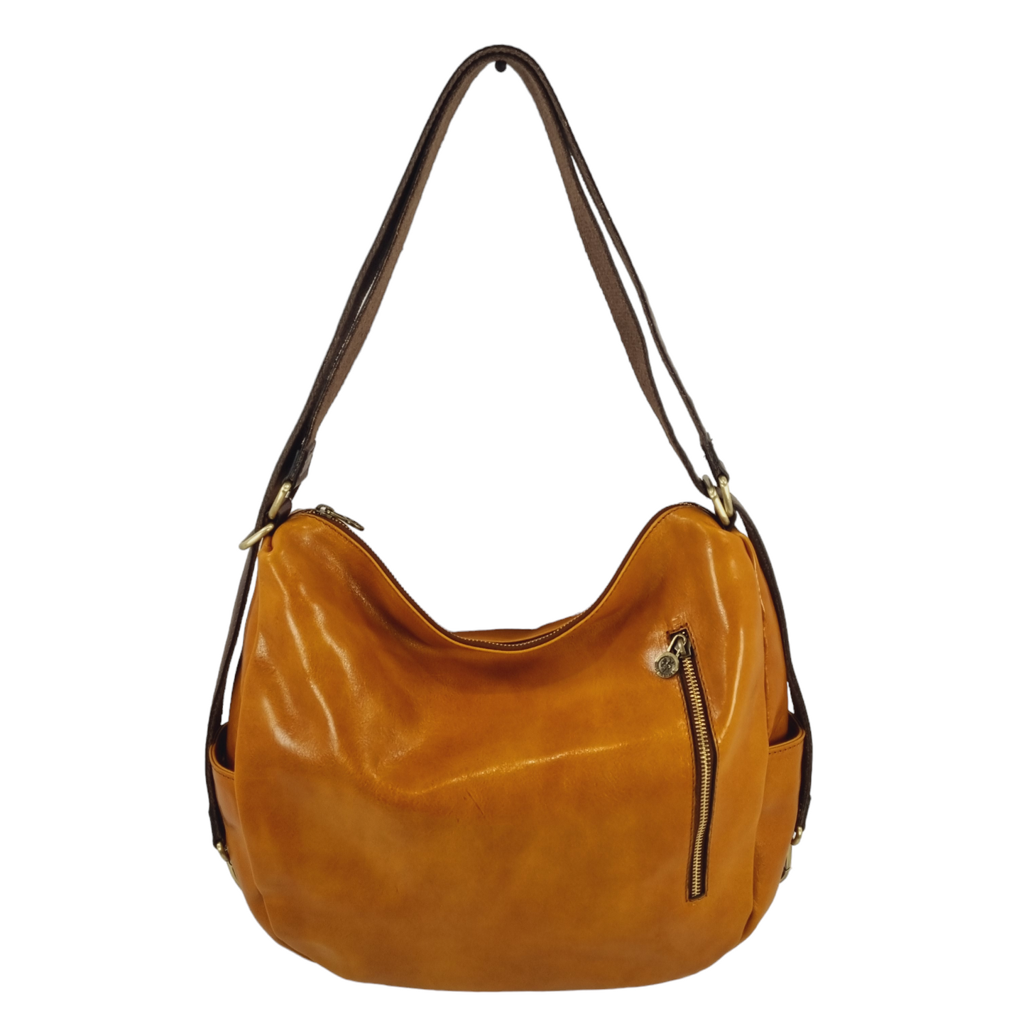 Borsa/ Zaino in cuoio al vegetale-Mahzel