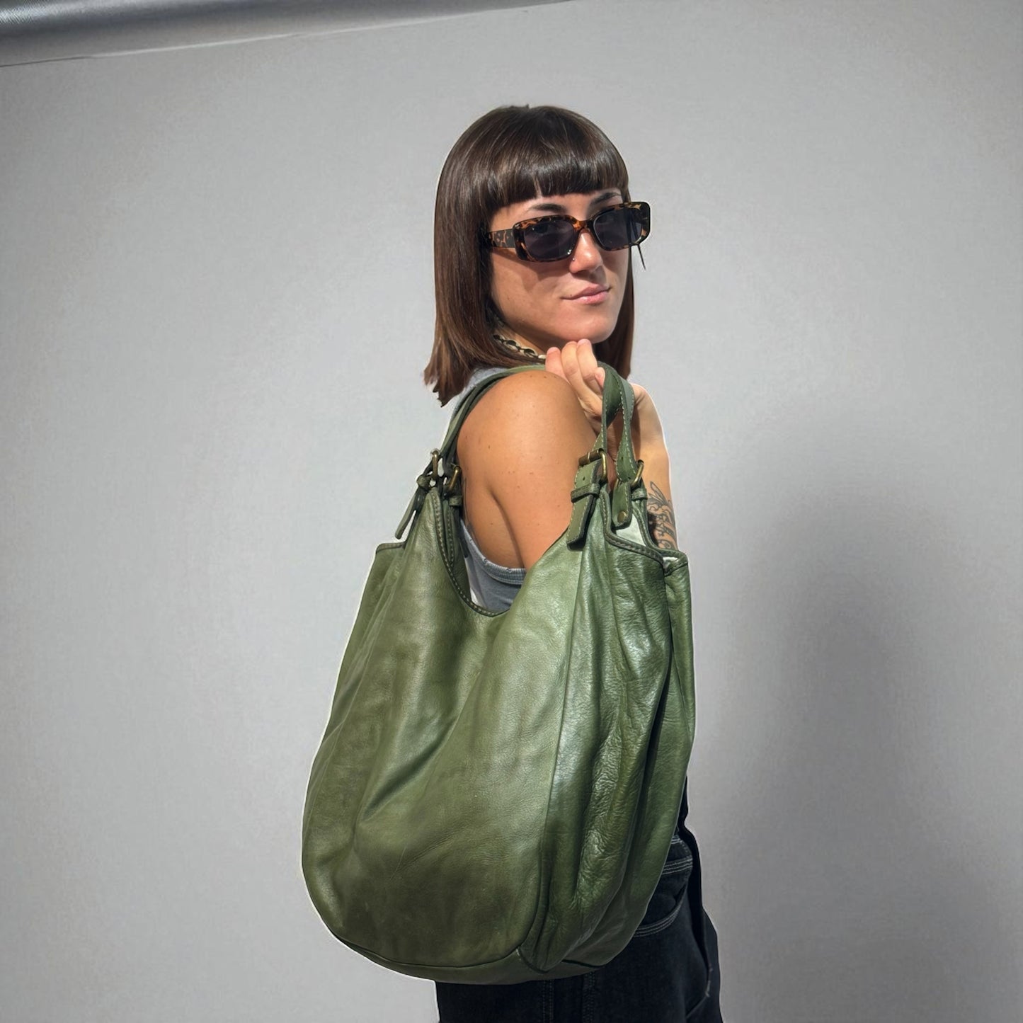 Borsa a sacca Giovanna in pelle morbida