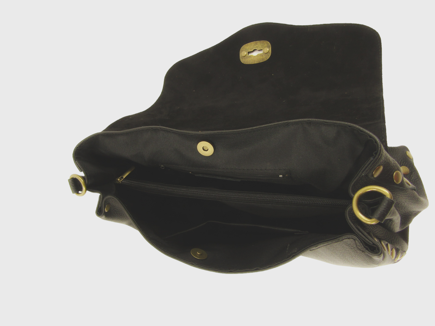 Borsa tipo postina con pattina in cavallino maculato Mahzel