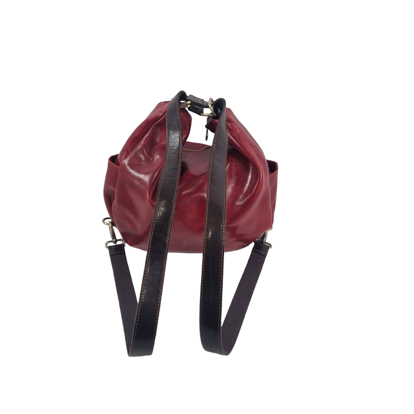 Borsa/ Zaino in cuoio al vegetale-Mahzel