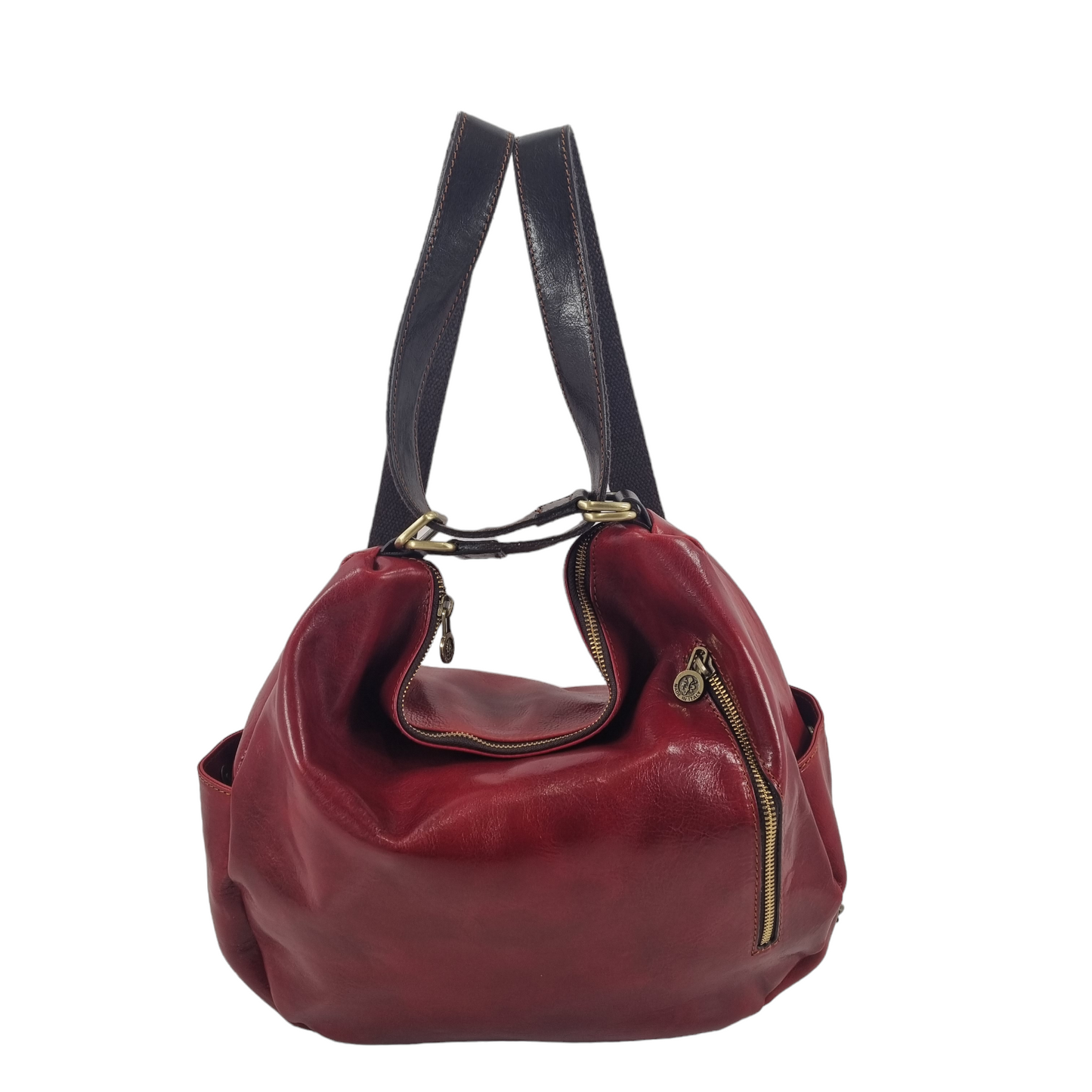 Borsa/ Zaino in cuoio al vegetale-Mahzel