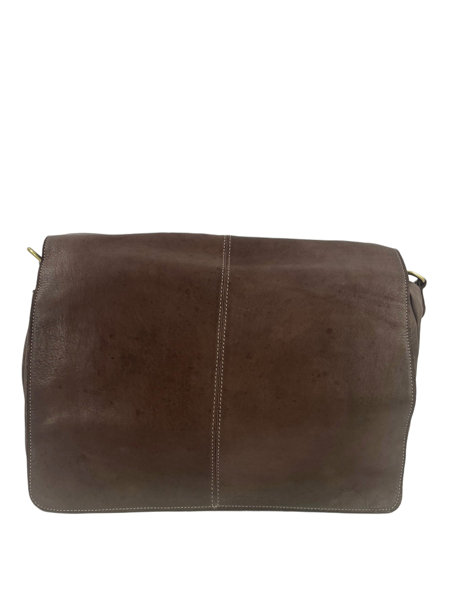 messenger in pelle effetto vintage multi scomparti -Mahzel