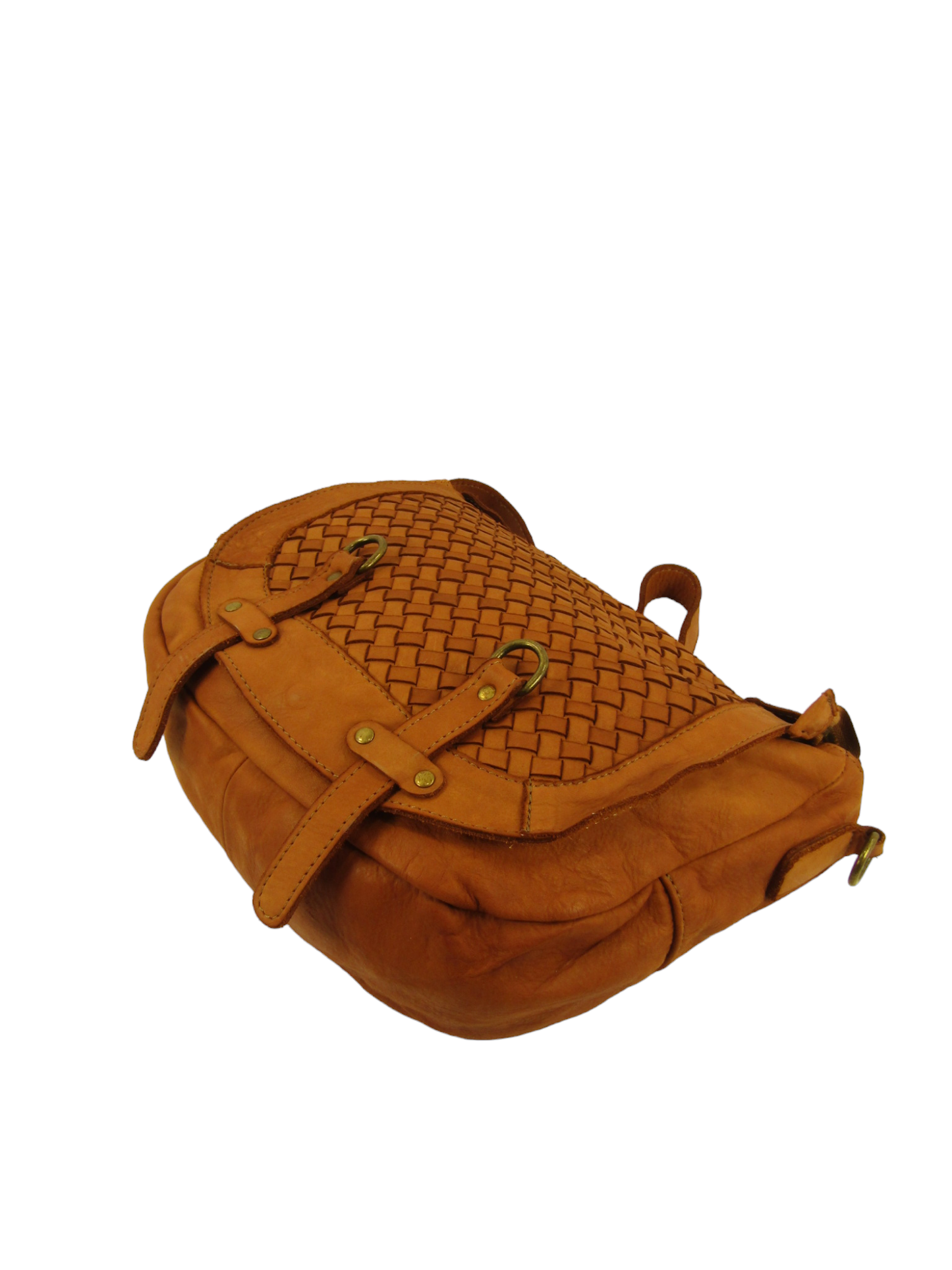 Postina in pelle con pattina intrecciata MH