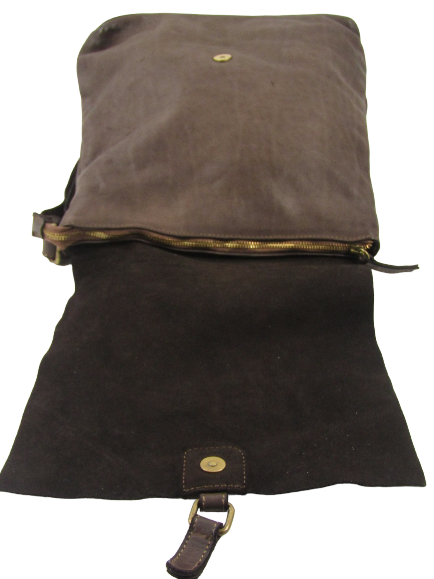 Zaino in pelle lavata chiuo da pattina e zip