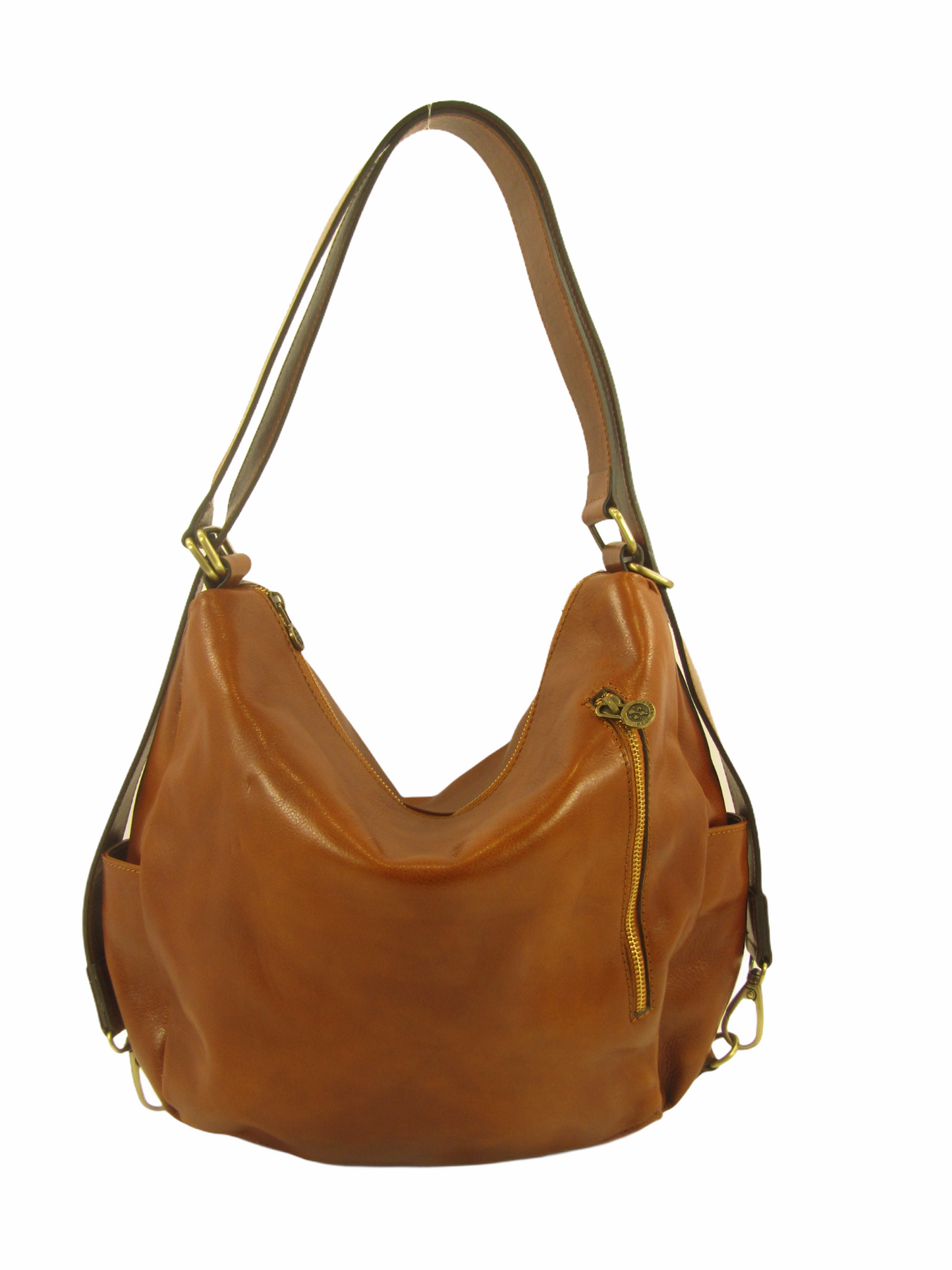 Borsa/ Zaino in cuoio al vegetale-Mahzel