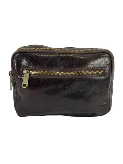 Borsello/pochette a mano in cuoio