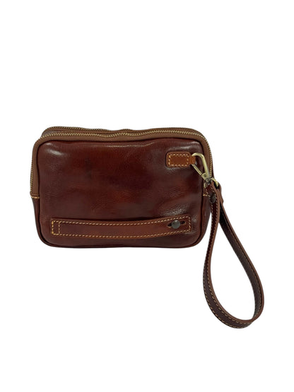 Borsello/pochette a mano in cuoio