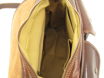 Messenger bag in cuoio con tracolla larga - Mahzel